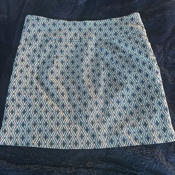 ELLIOTT LAUREN BLUE MOSAIC PRINT SKORT - Picture 5 of 10